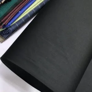 Black Lana Cashmere Fabric