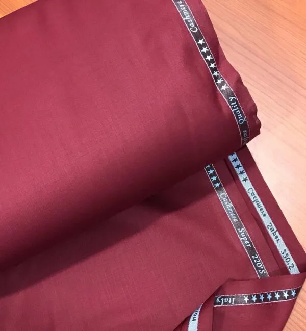 Wine 7 Star Cashmere Fabric