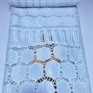 White Guipure Lace Fabric