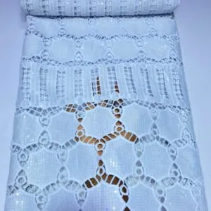White Guipure Lace Fabric