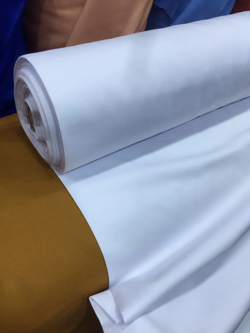 White Senator Fabric