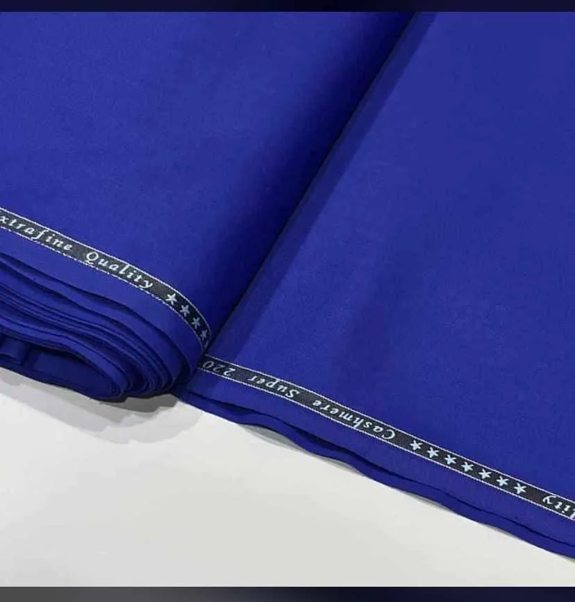 Royal Blue 7 Star Cashmere Fabric