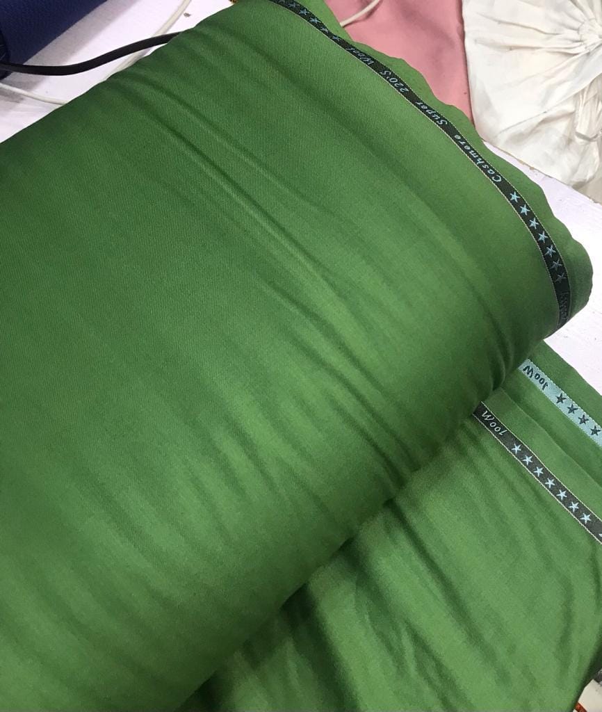 Green 7 Star Cashmere Fabric