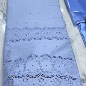 Light Blue Filtex Swiss Lace