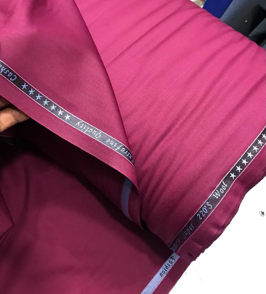 Magenta 7 Star Cashmere Fabric