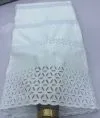 White Swiss Polish Lace Fabric
