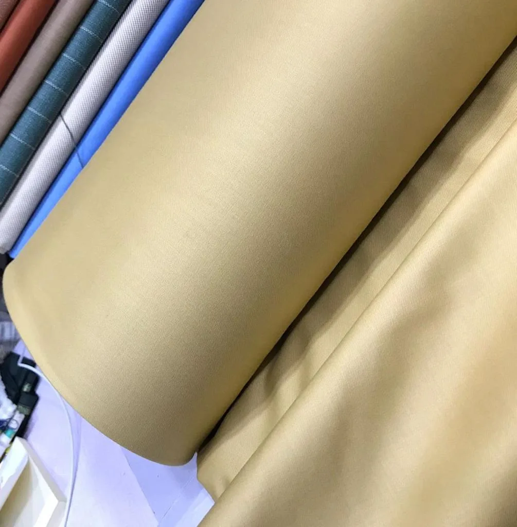 Champagne Lana Cashmere Fabric