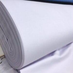 White Lana Cashmere Fabric