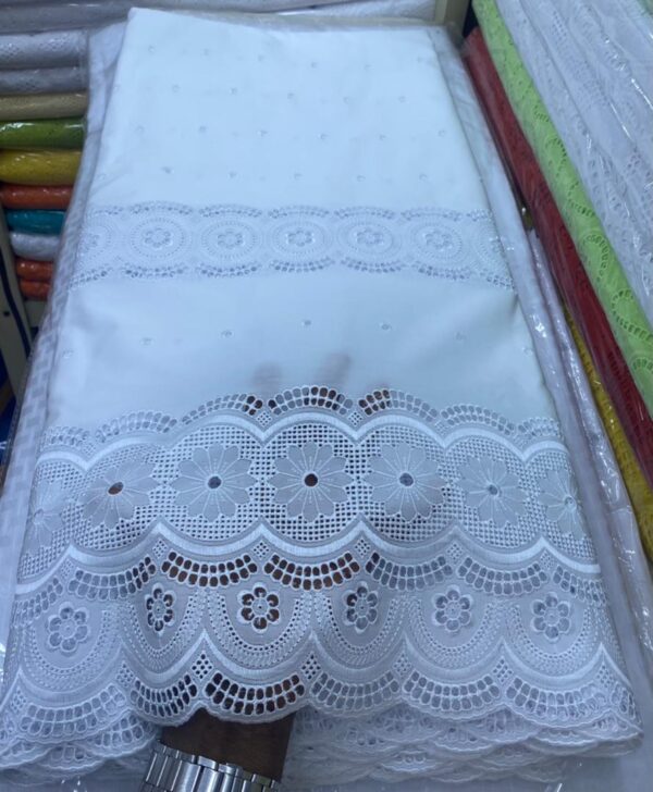 White Polish Lace Fabric