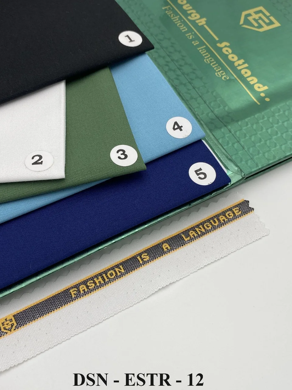 Green 7 Star Cashmere Fabric