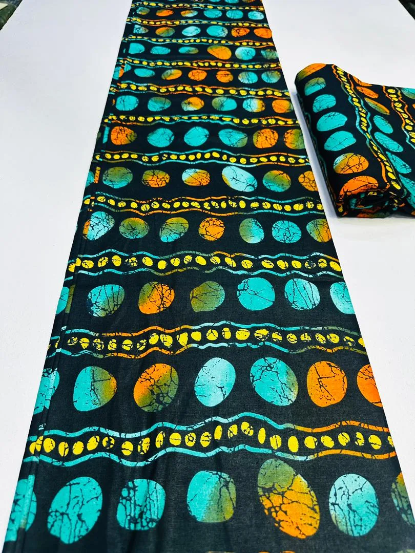 Cyan African Prints Ankara Fabric