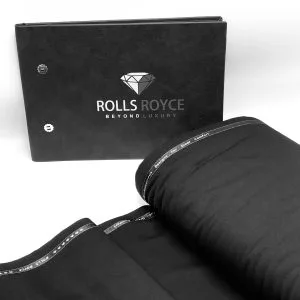 Luxury Black Cashmere Fabric