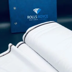 Luxury White Cashmere Fabric