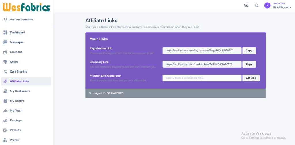 Affiliate Links