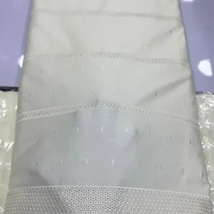 Brown Holland Polish Lace Fabric