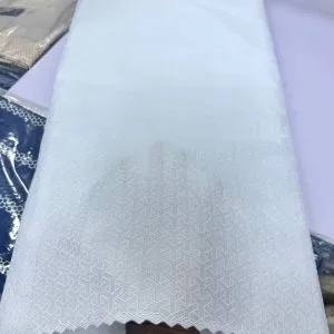 Cream Polish Lace Fabric