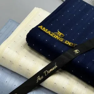 Navy Blue Swiss Atiku Voile Fabric