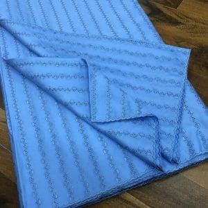 Sky Blue Polish Lace Fabric