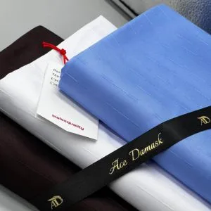 Sky Blue Swiss Atiku Voile Fabric