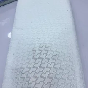White Swiss Dry Lace Fabric