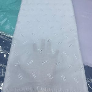 White Swiss PK Voile Lace Fabric