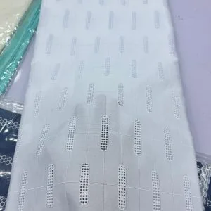 White Swiss PK Voile Lace Fabric