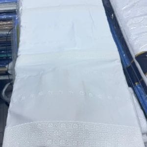 White Swiss Polish Lace Fabric