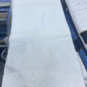 White Swiss Polish Lace Fabric